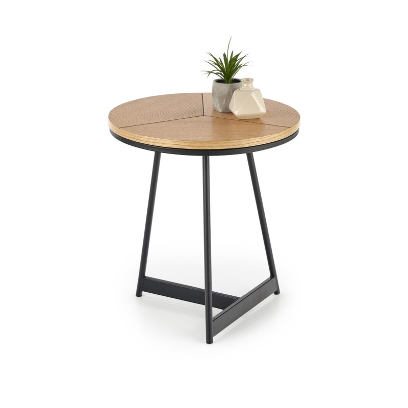 Coffee table KARIDA S natural oak / black