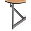 Coffee table KARIDA S natural oak / black