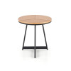 Coffee table KARIDA S natural oak / black