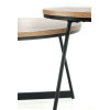 Coffee table KARIDA S natural oak / black
