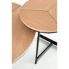 Coffee table KARIDA S natural oak / black