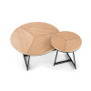 Coffee table KARIDA S natural oak / black
