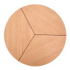 Coffee table KARIDA S natural oak / black