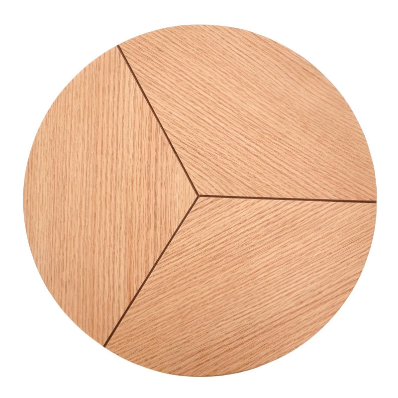 Coffee table KARIDA S natural oak / black