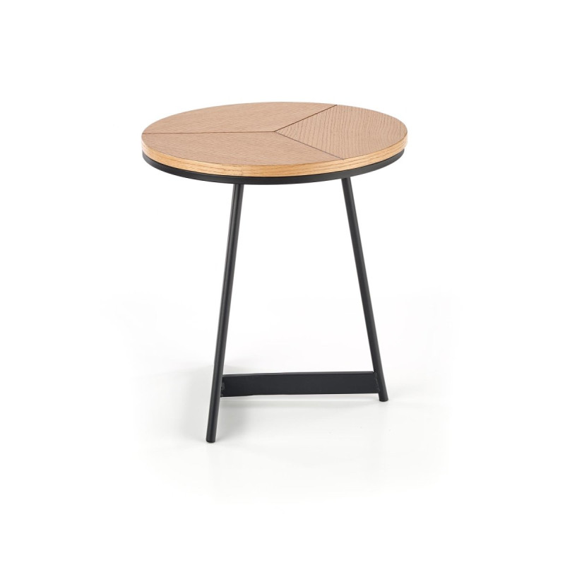 Coffee table KARIDA S natural oak / black