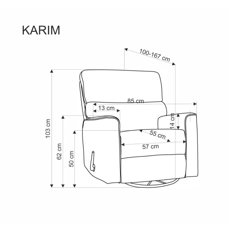 Кресло KARIM бежевый