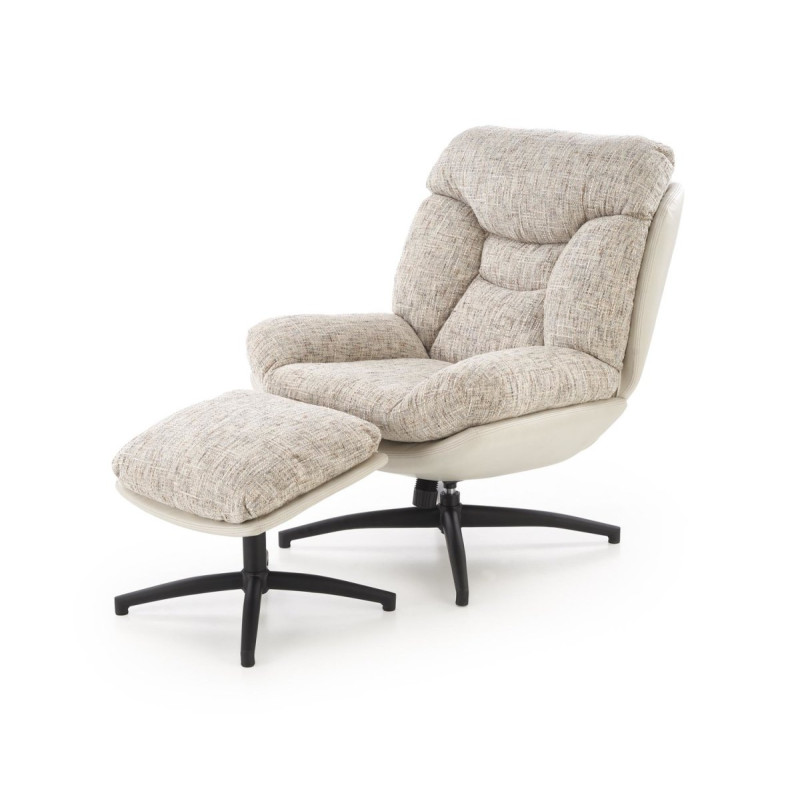 Tugitool with footstool KRONOS beež