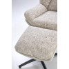 Tugitool with footstool KRONOS beež