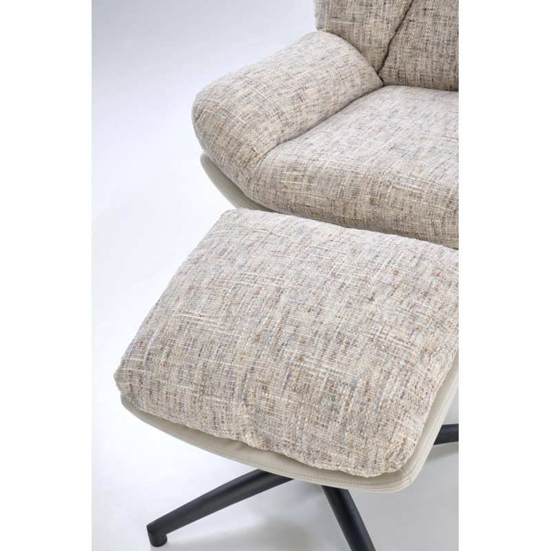 Tugitool with footstool KRONOS beež