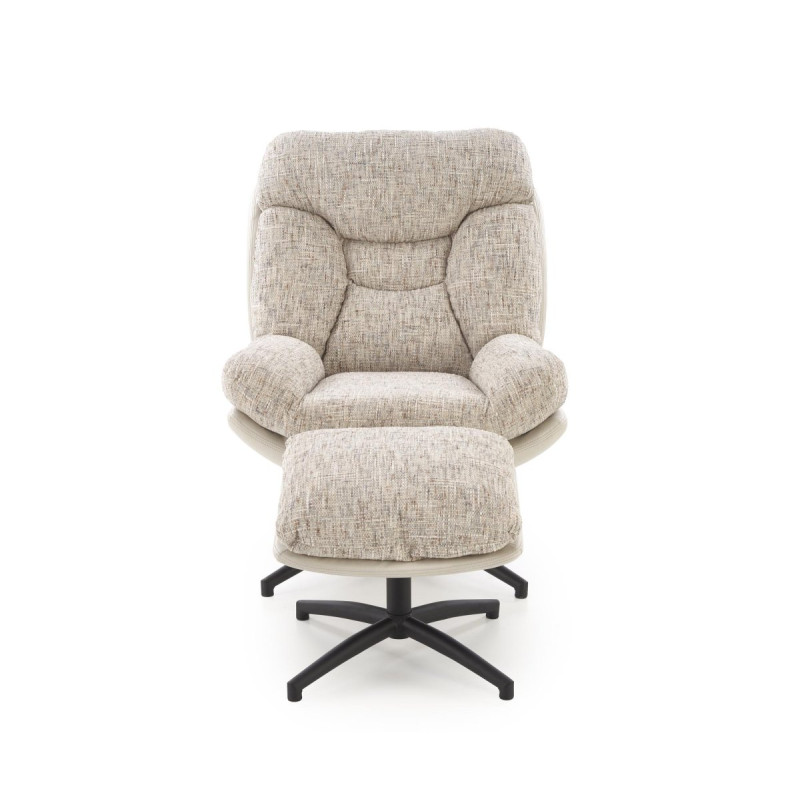 Tugitool with footstool KRONOS beež