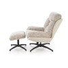 Tugitool with footstool KRONOS beež