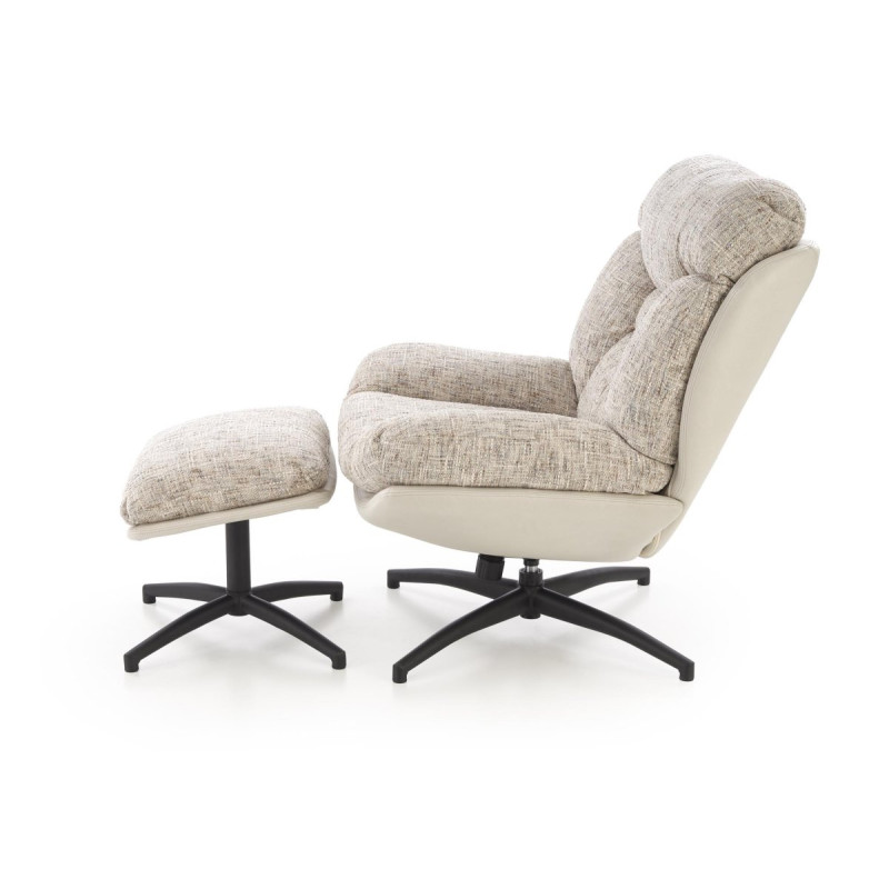 Tugitool with footstool KRONOS beež