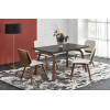 Table extension LOZANO black marble walnut