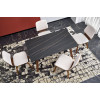 Table extension LOZANO black marble walnut