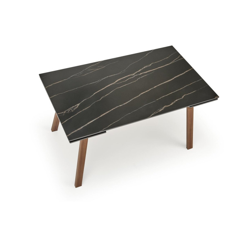 Table extension LOZANO black marble walnut