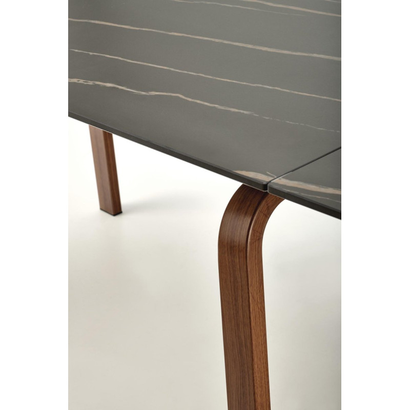 Table extension LOZANO black marble walnut