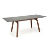 Table extension LOZANO black marble walnut