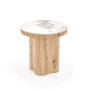 Coffee table MAGNUM white marble / natural