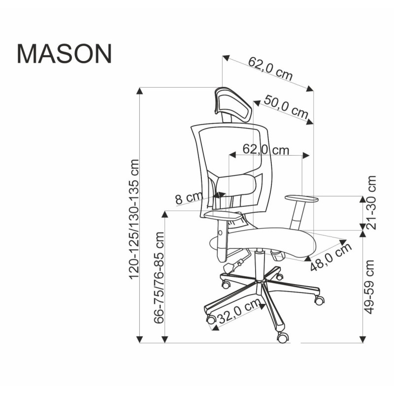 Офисный стул MASON черный