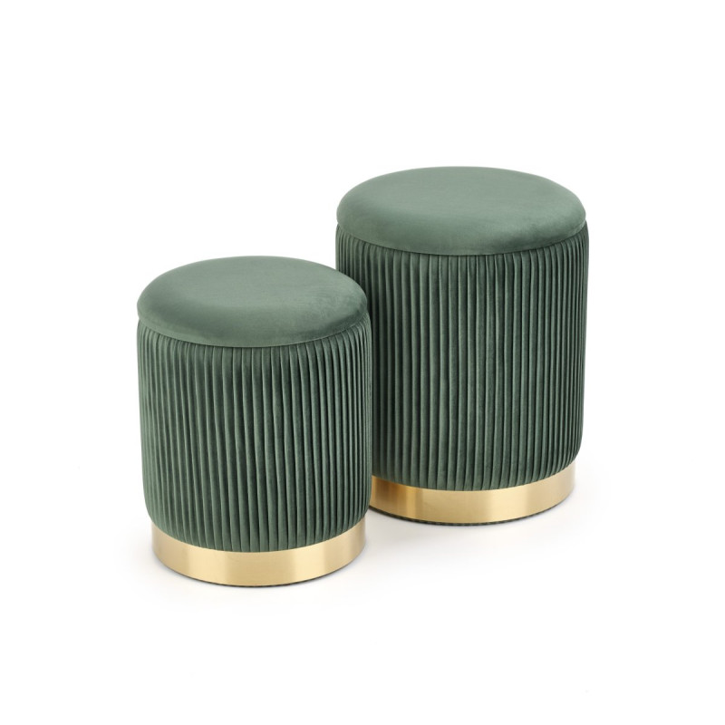 Pouff MONTY dark green