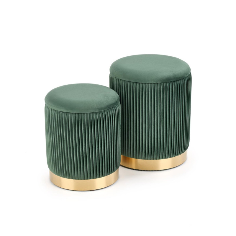 Pouff MONTY dark green