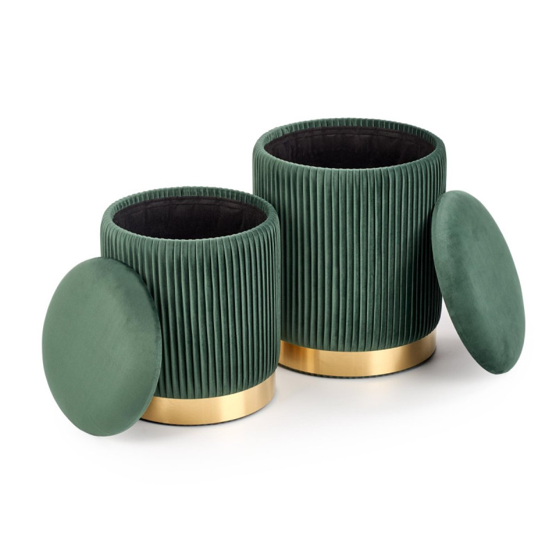 Pouff MONTY dark green