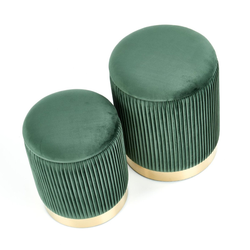 Pouff MONTY dark green
