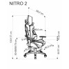 Kontoritool NITRO 2 punane/must