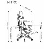 Kontoritool NITRO must/punane
