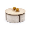 Diivanilaud with pouffes NUGAT