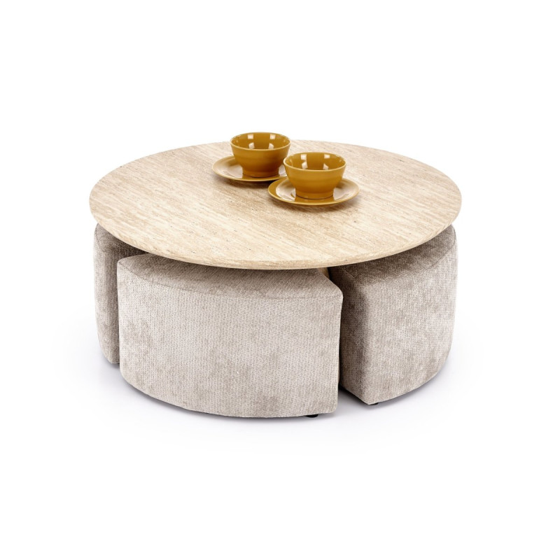 Diivanilaud with pouffes NUGAT