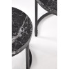 Журнальный столик set OREO черный мрамор/черный