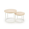 Diivanilaud set OREO - must marmor / must