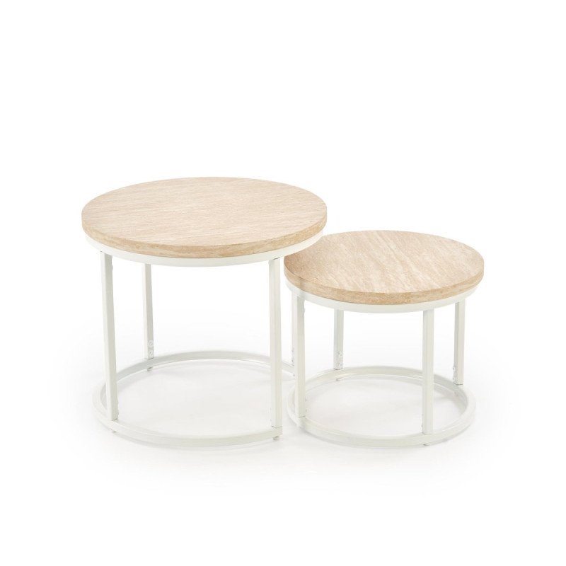 Diivanilaud set OREO - must marmor / must