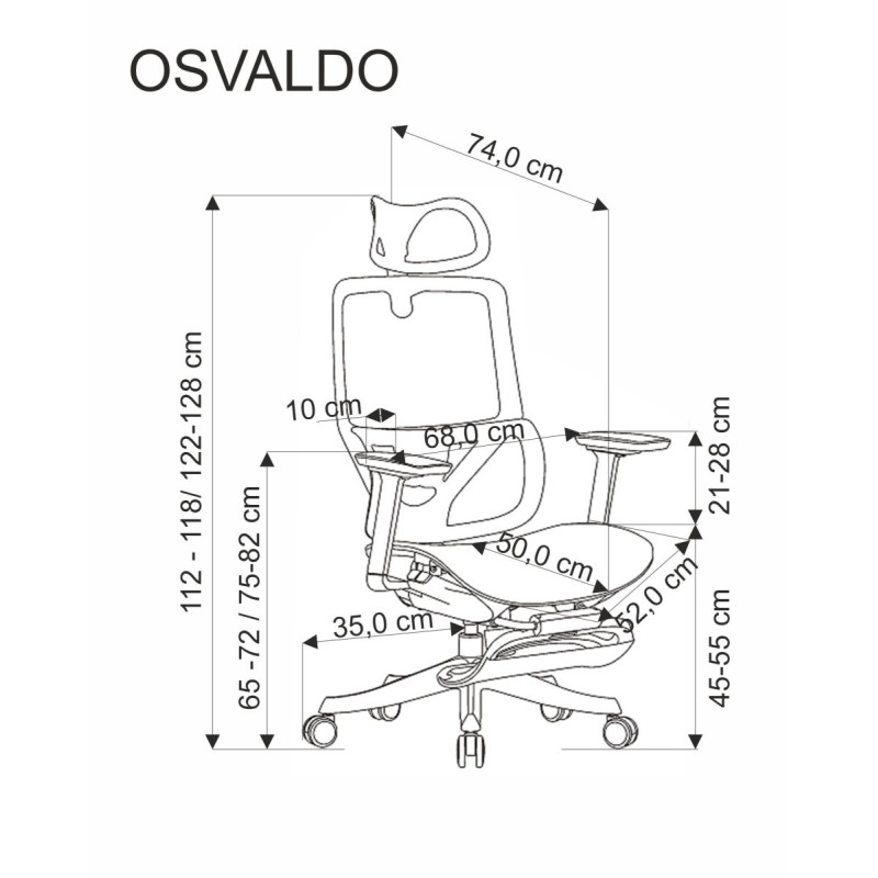 Kontoritool OSVALDO must