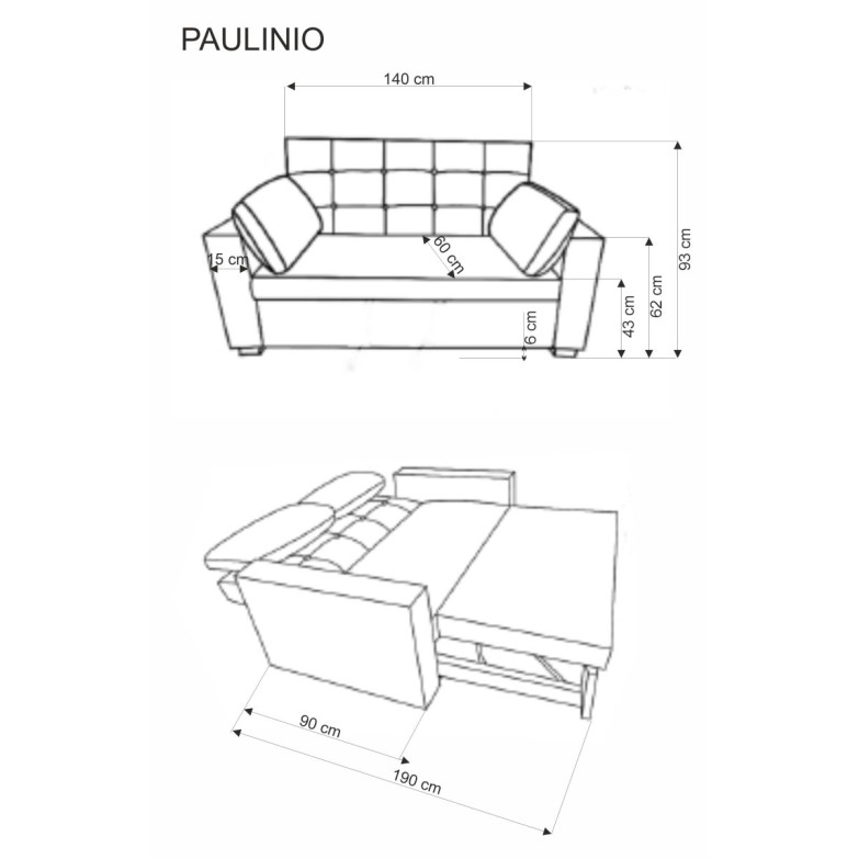 Diivan PAULINIO beež