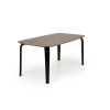 Table PEDRO walnut/black