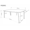 Table PEDRO walnut/black