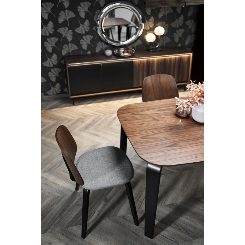 Table PEDRO walnut/black