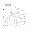 Armchair PEGAS grey