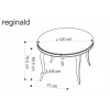 Table REGONALD 2 gold