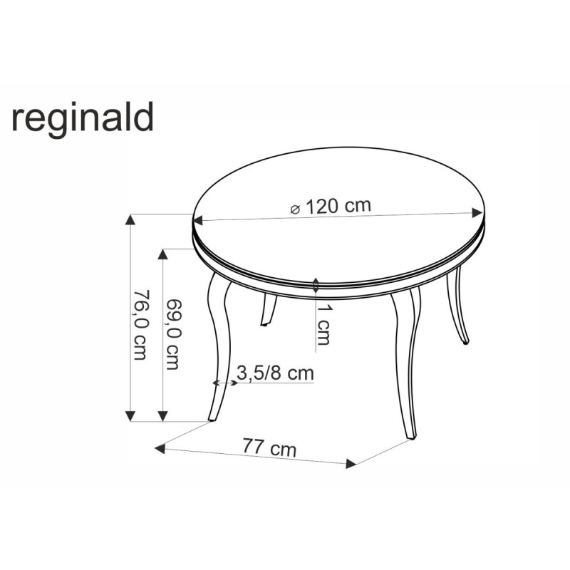 Table REGONALD 2 gold