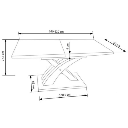 Table SofaNDOR 2 grey