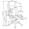 Kontoritool SATURN valge