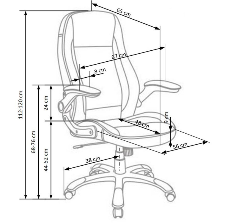 Kontoritool SATURN valge