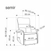 Armchair SEMIR 2 beige