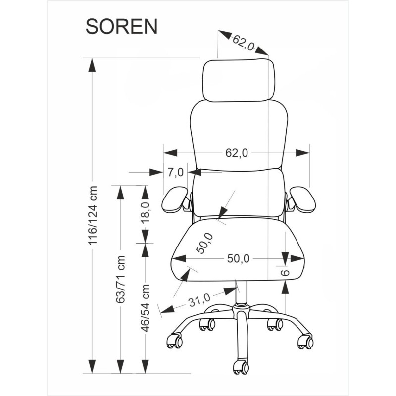 Office chair SOREN black