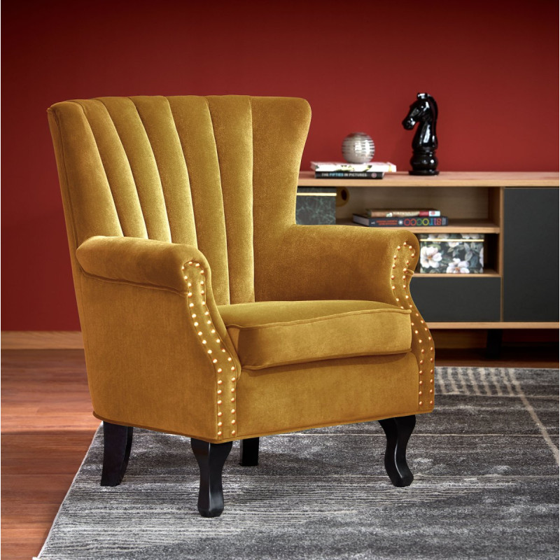 Armchair TITAN mustard