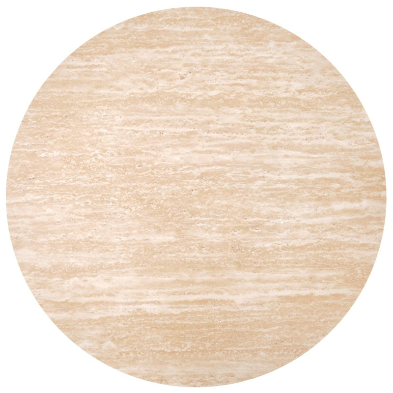 Diivanilaud TRAVERTINO_S OKRĄGŁA travertine