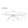Table VITORINO black marble / black